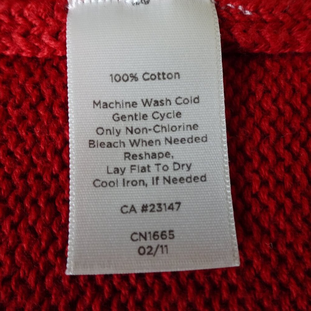 Talbots Cardigan Sweater Women's Plus Size 2X Red Open Front Short Sleeve - Picture 7 of 7